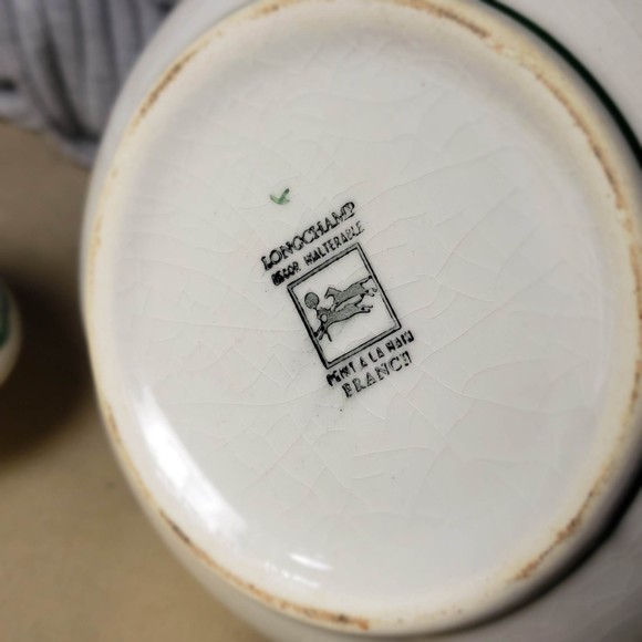 Longchamp of France Vintage 9" Red Tulip Collectible Tea Pot Coffee Pot as is - Picture 9 of 11